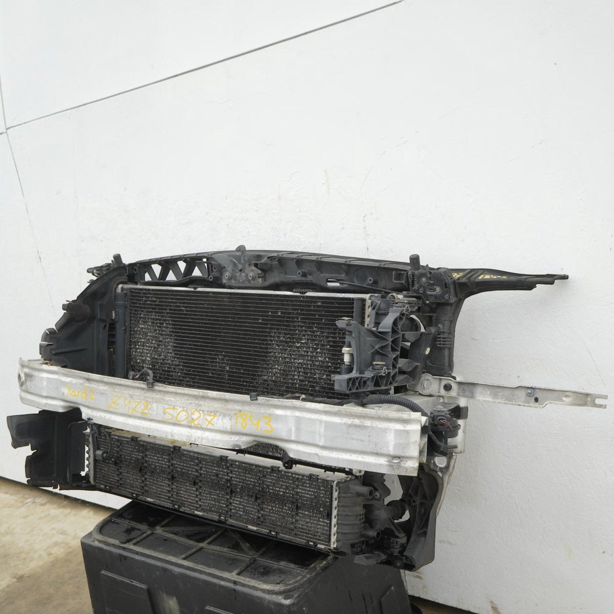 16-18 Audi A7 4G 3.0L Radiator AC Condenser Fan Shroud Cooling 4G0145804D OEM