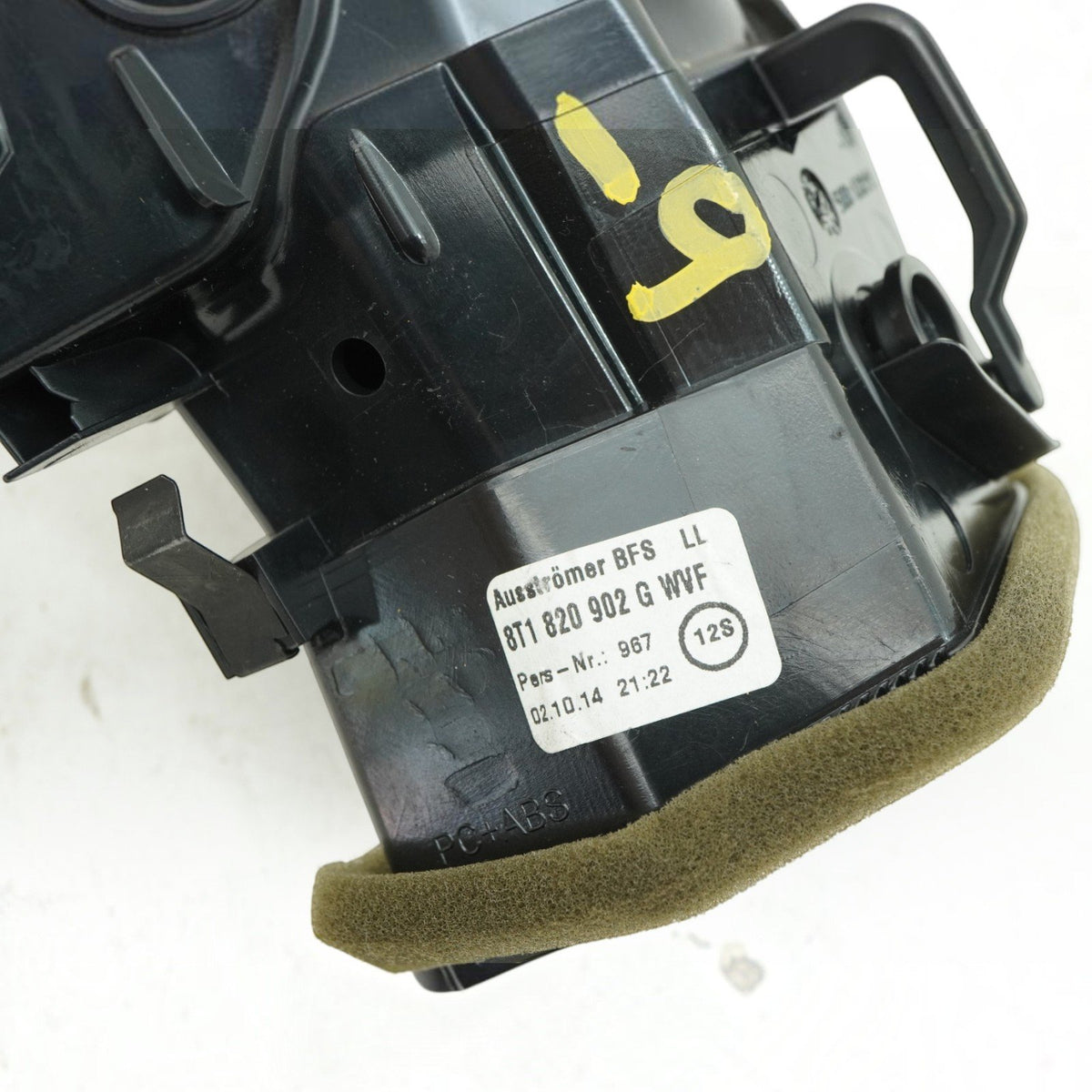 08-17 Audi S5 RS5 A5 8T Passenger Right Dash Air Vent Nozzle 8T1820902G OEM