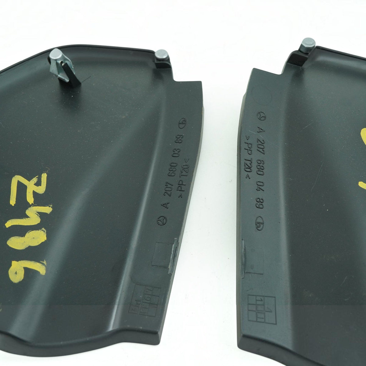 10-17 Mercedes E350 E550 C207 Coupe Dash End Cap Trim Pair A2076800389 OEM