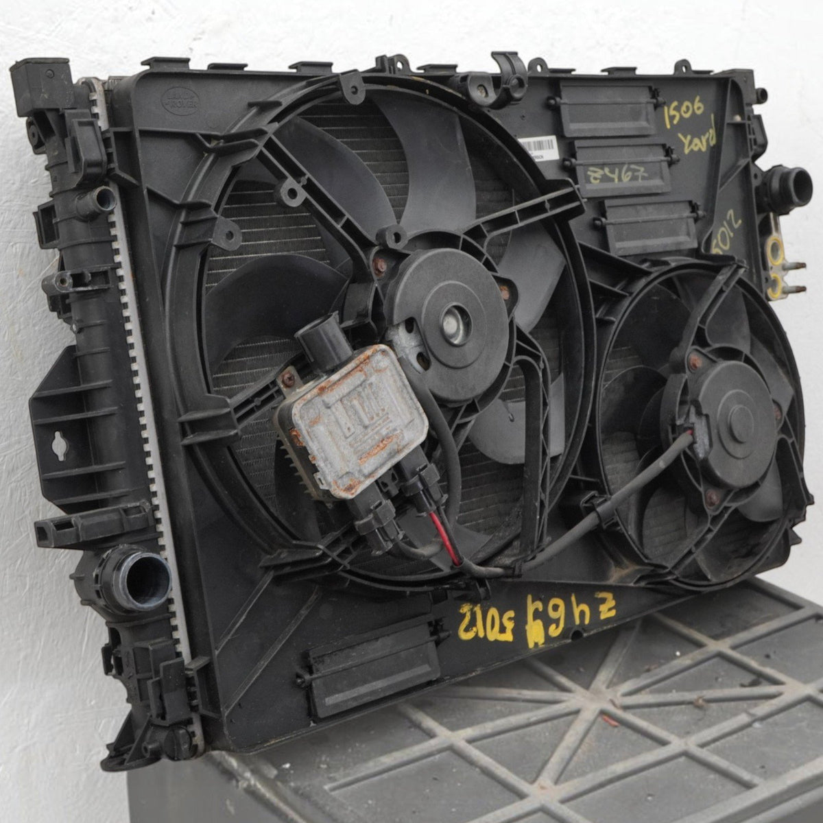 12-17 Land Range Rover Evoque L538 Radiator AC Condesner Fan Shroud BJ328C607AD
