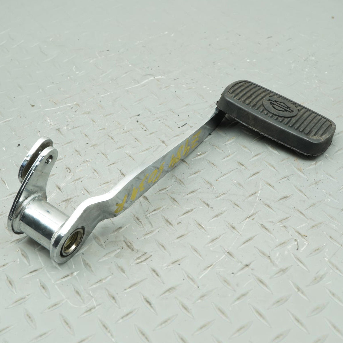 2012 Harley Electra Glide FLHTC Rear Brake Pedal Foot Lever Pad Chrome OEM