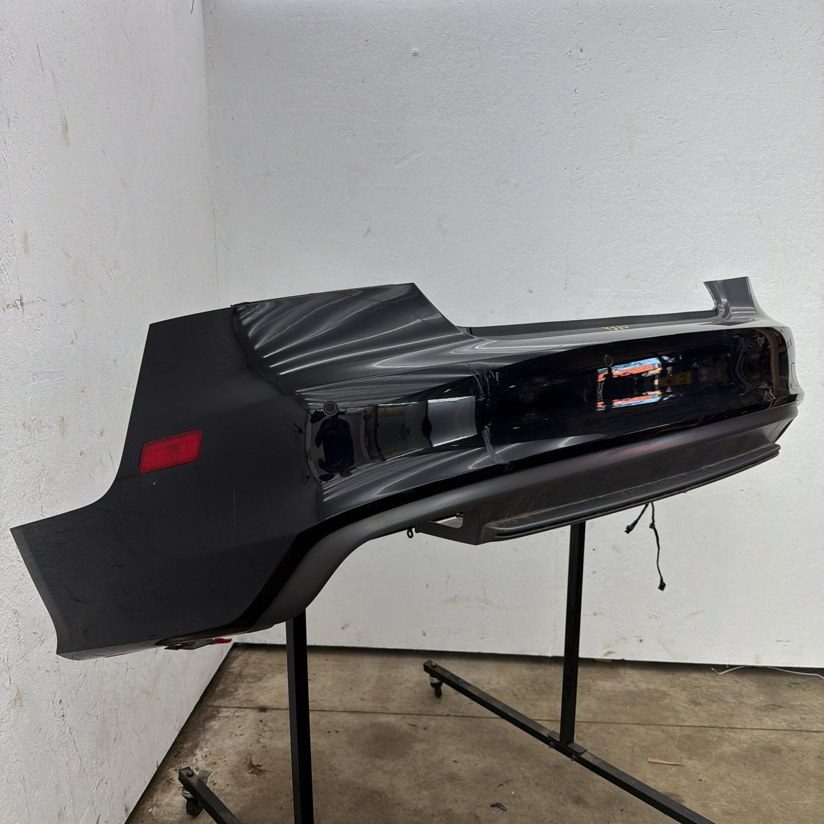 12-15 Audi S7 A7 4G Rear Bumper Cover Black w/ Diffuser Assist 4G8807067 OEM