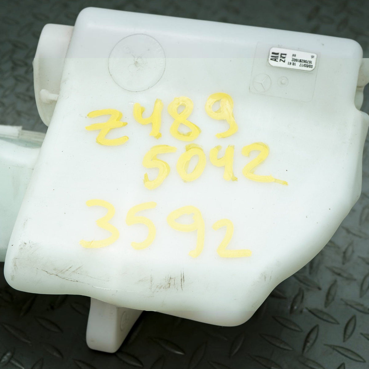 17-19 Mercedes GLS550 GLS450 GLS350d X166 Washer Reservoir Tank A1668600660 OEM