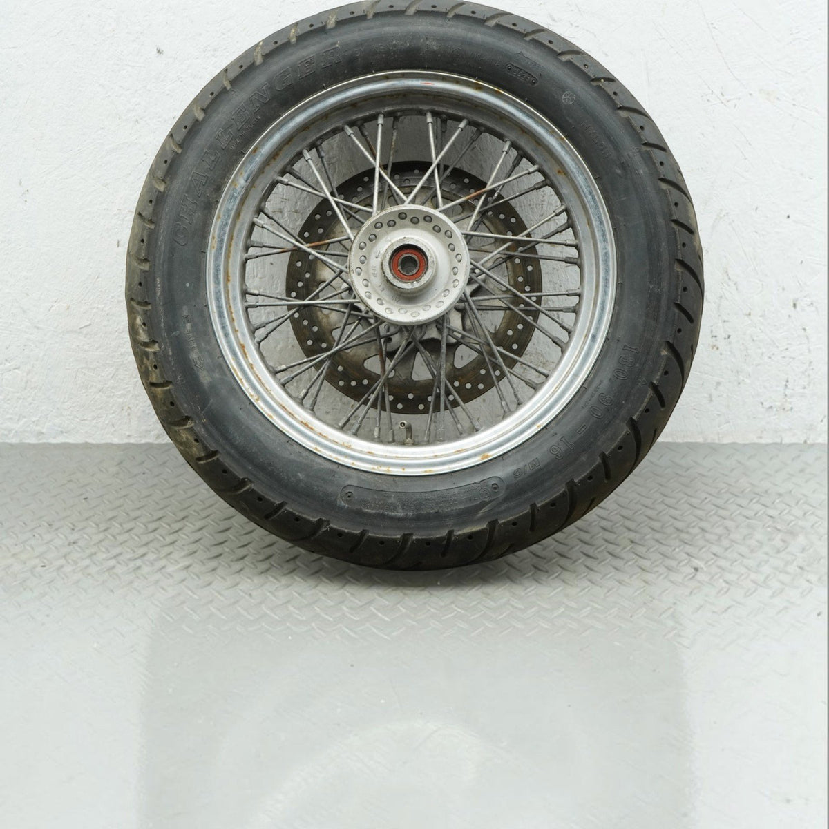 05-09 Suzuki Boulevad C50 VL800 Front Wheel Spoke Rim 16x3.00 w/ Rotor Tire OEM