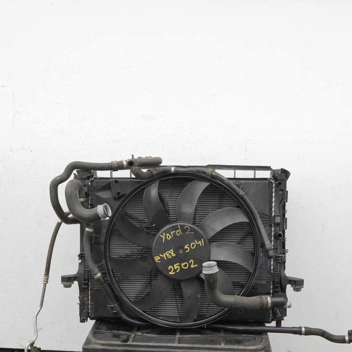 14-20 Mercedes S550 W222 Radiator AC Condenser Fan Shroud Cooling 2225053230 OEM