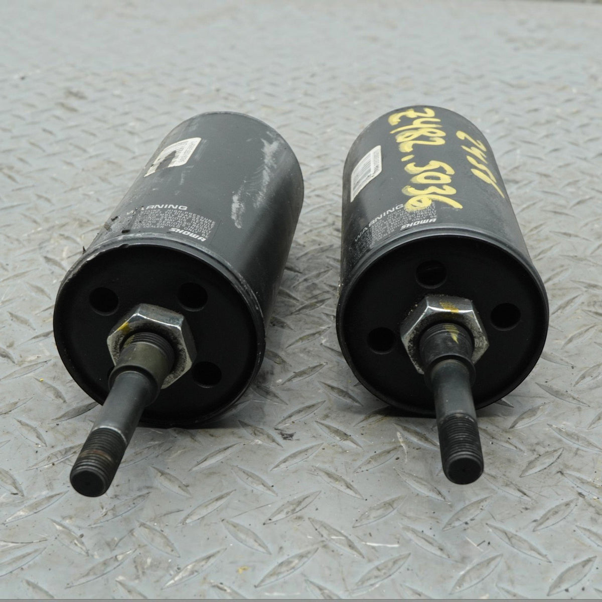 11-16 Harley-Davidson FLSTC Motorcycle Rear Air Shock Absorbers Showa Aftermrkt