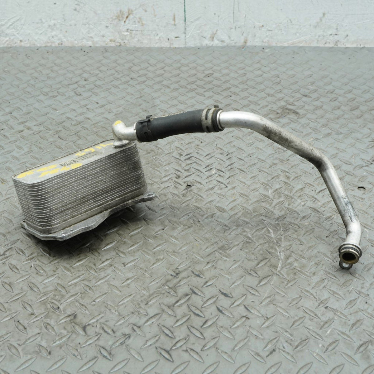 12-16 Mercedes E350 E400 C207 Engine Oil Cooler Radiator W Hose A2761880001 OEM
