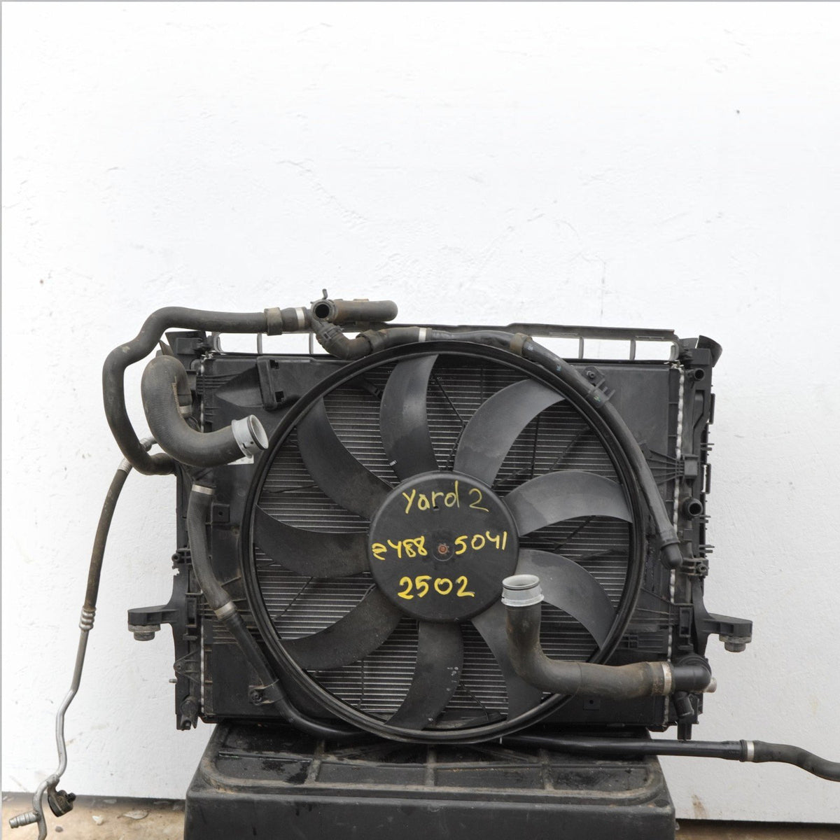 14-20 Mercedes S550 W222 Radiator AC Condenser Fan Shroud Cooling 2225053230 OEM