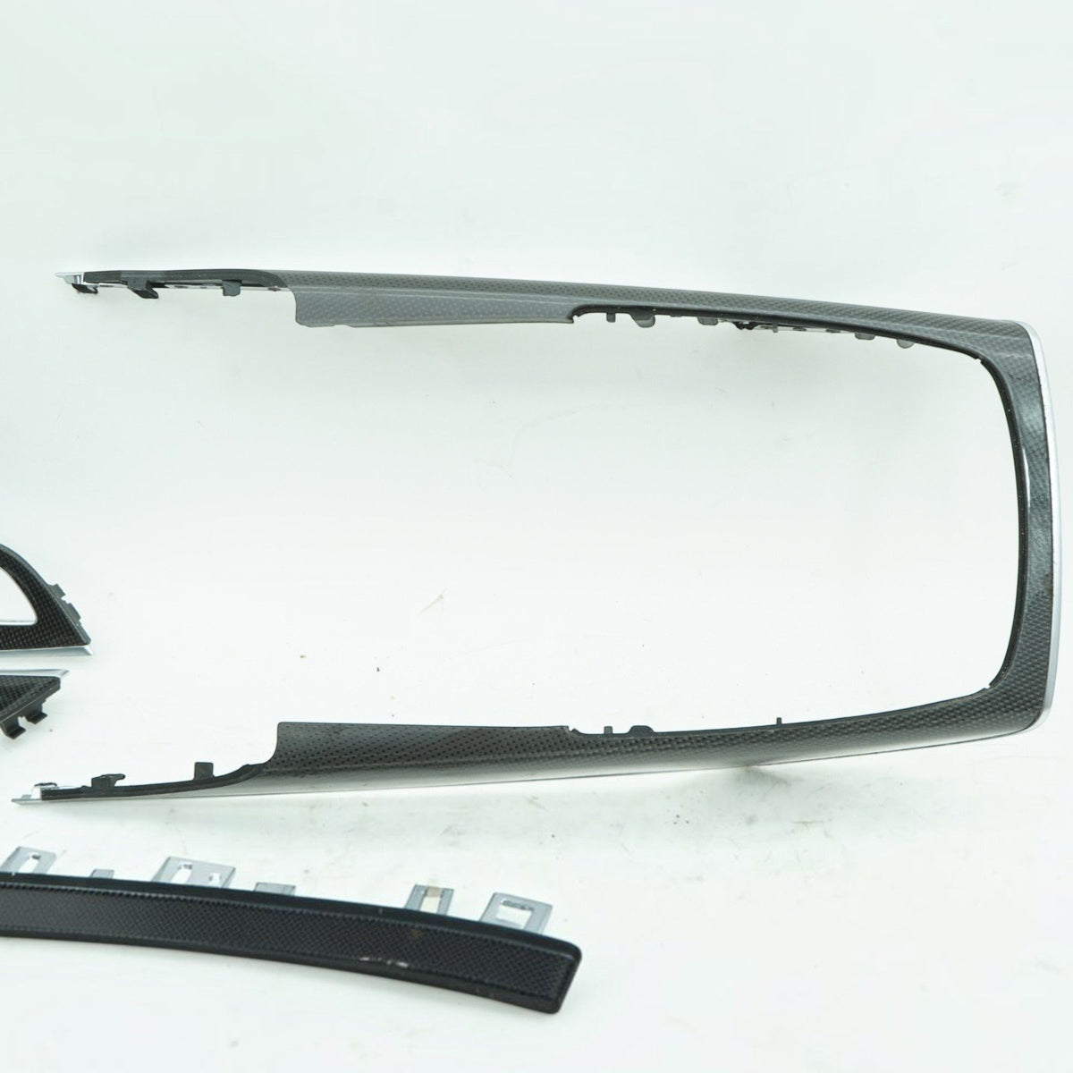 13-17 Audi S7 4G Carbon Fiber Center Console Door Dash Trim Set 4G0863273A OEM