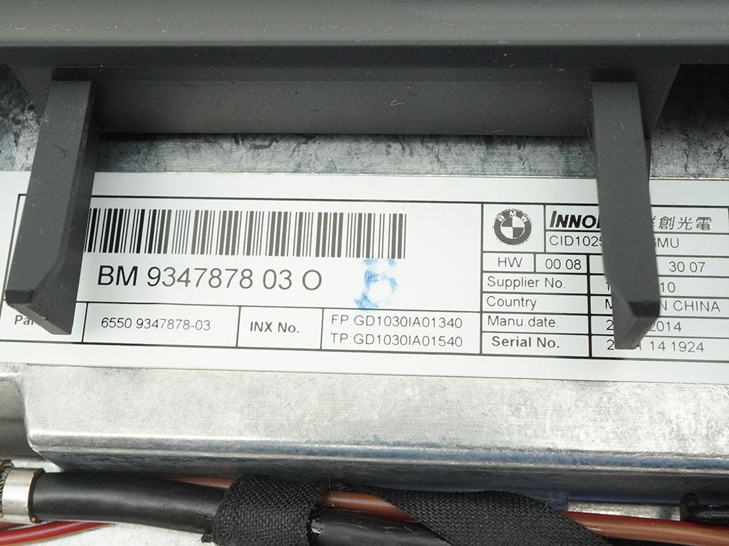 14-16 BMW X6 F16 Display Screen Navi Monitor 10.25in Dashboard 65509347878 OEM