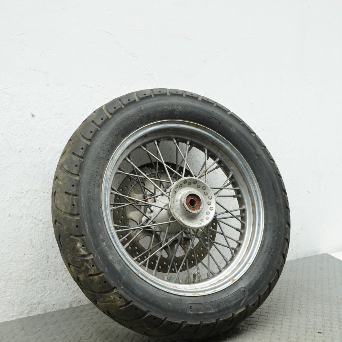 05-09 Suzuki Boulevad C50 VL800 Front Wheel Spoke Rim 16x3.00 w/ Rotor Tire OEM