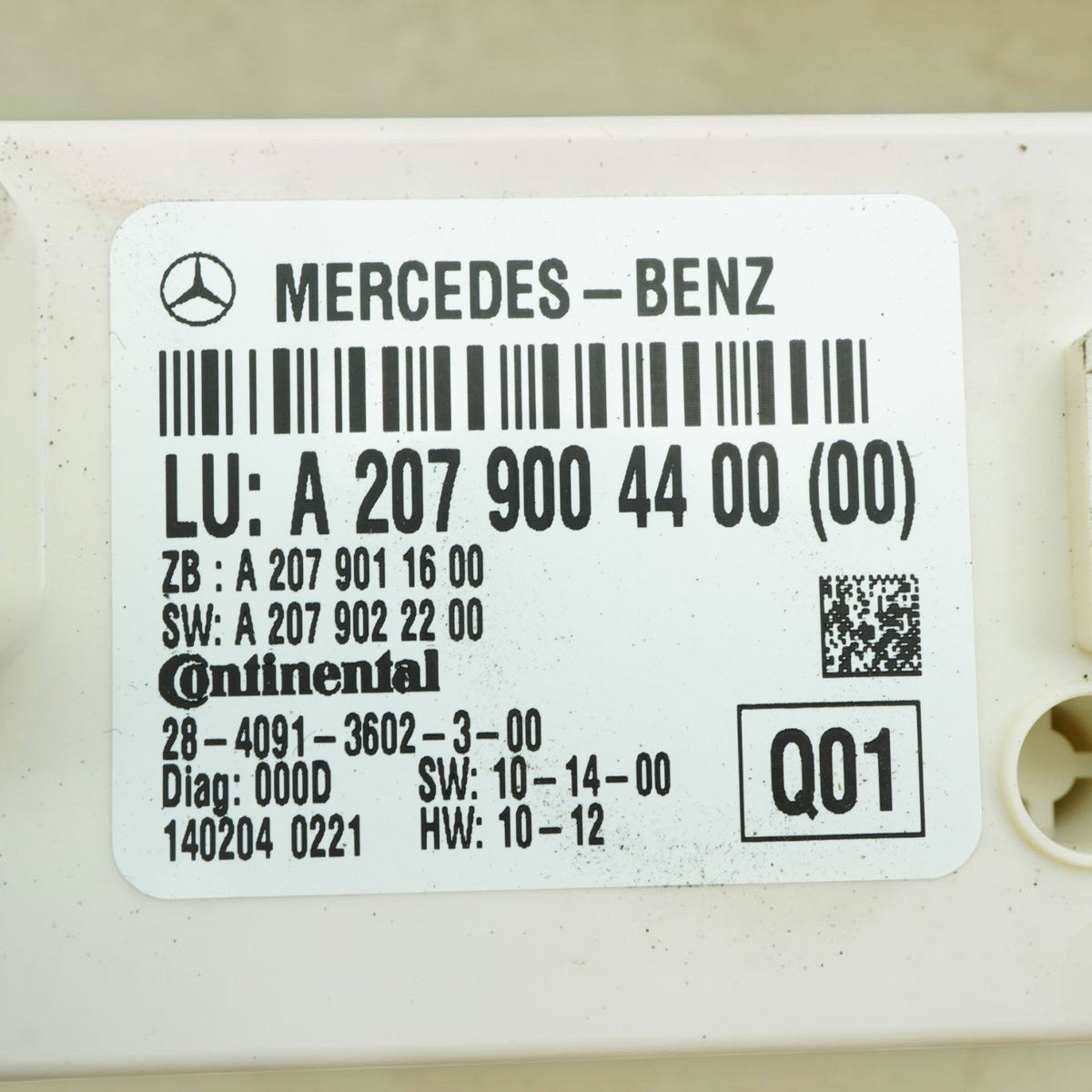 12-16 Mercedes E550 E400 E350 W207 Coupe Rear Window Control Module A2079004400