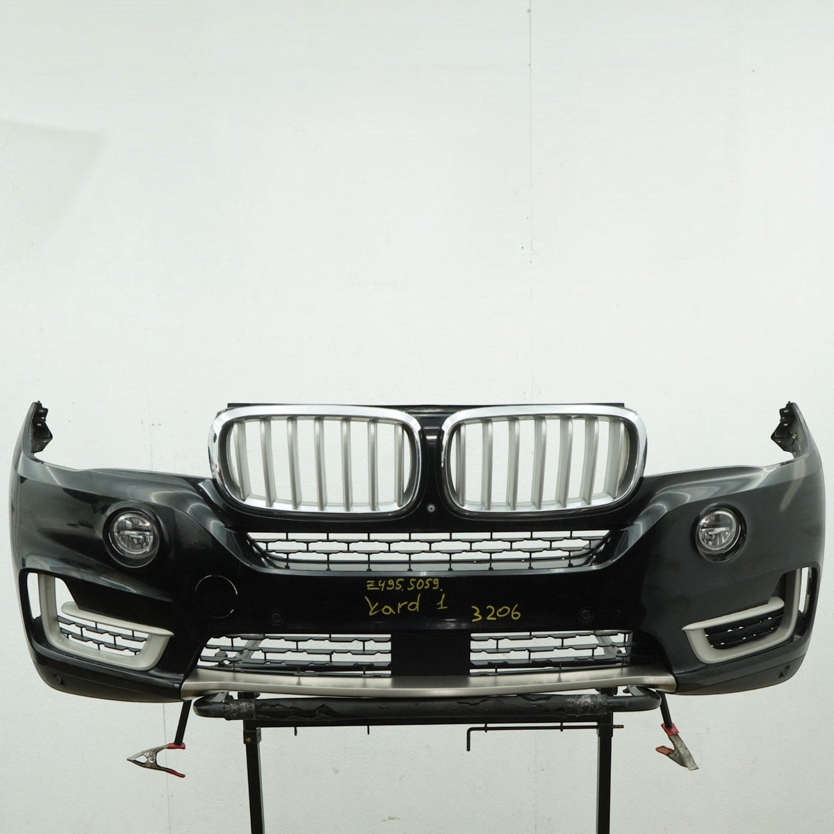 14-18 BMW X5 F15 Front Bumper Panel Cover w/ Fog 51117378609 Schwarz II 668 OEM