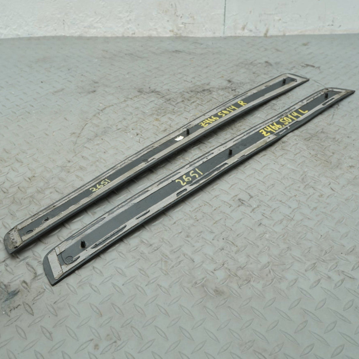 08-17 Audi S5 8T Coupe Door sill scuff Plate Trim Cover LH RH set 8T0853373 OEM