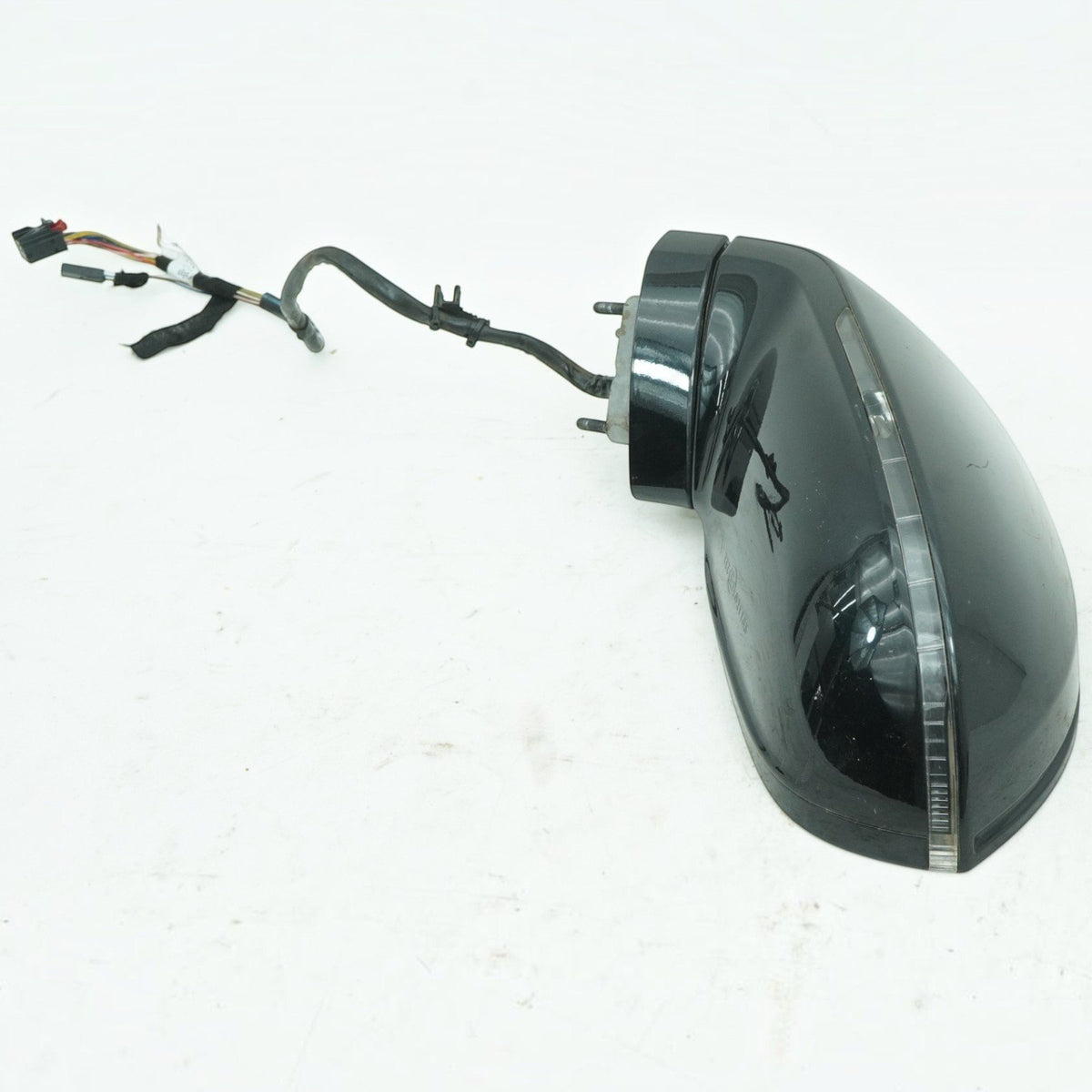 13-17 Audi S7 Left Door Mirror Blind Spot Power Folding 4G8857409AM Black L8 OEM