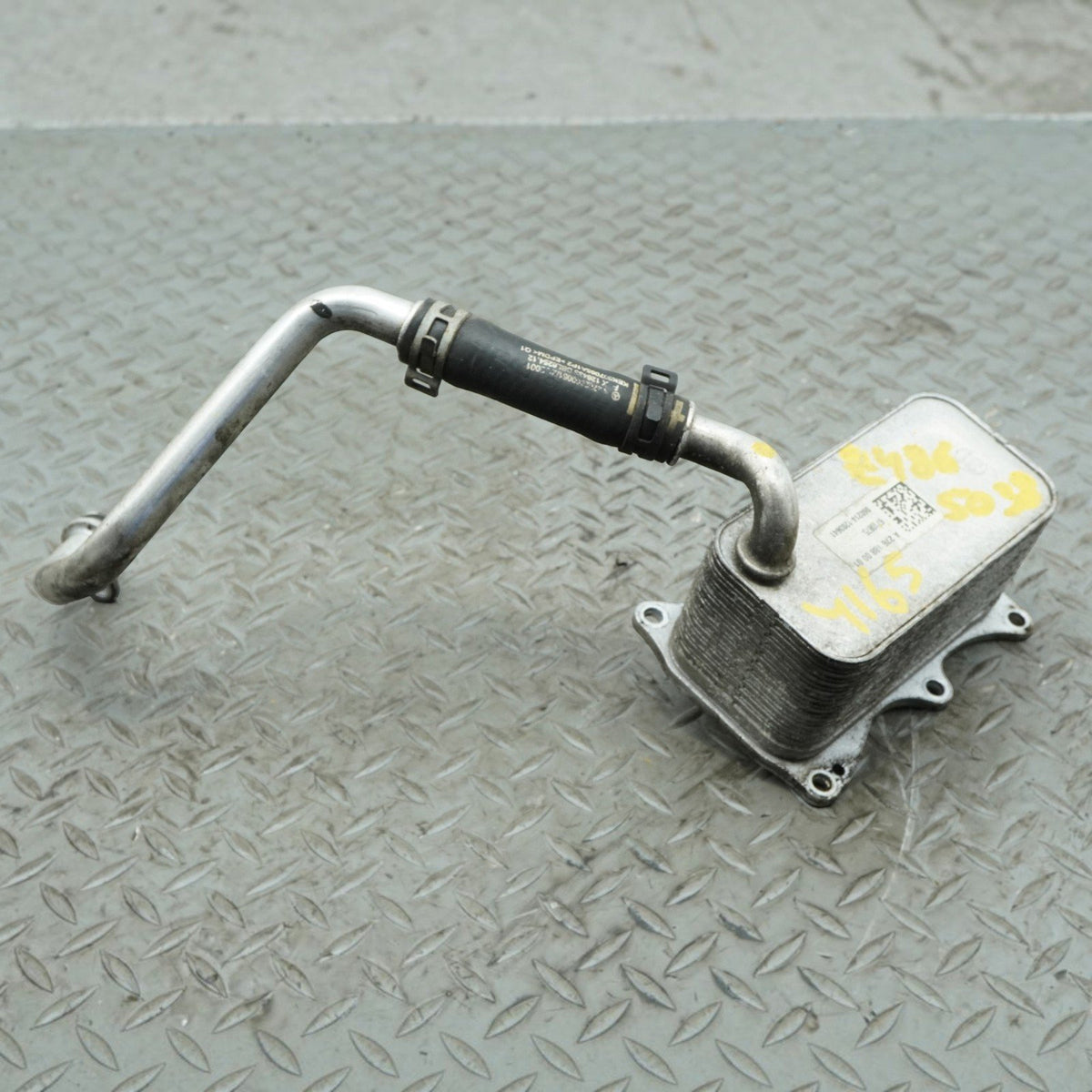 12-16 Mercedes E350 E400 C207 Engine Oil Cooler Radiator W Hose A2761880001 OEM