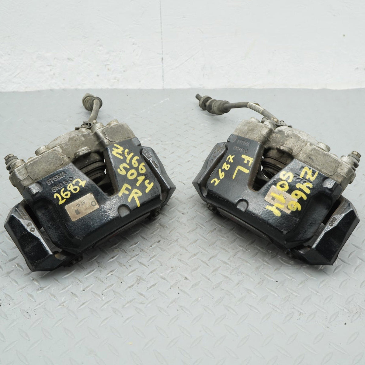 12-17 AUDI S5 8T Brake Caliper Front Left Right Side Set Of 2 8T0615123C OEM