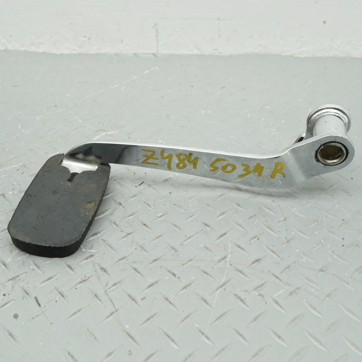 2012 Harley Electra Glide FLHTC Rear Brake Pedal Foot Lever Pad Chrome OEM
