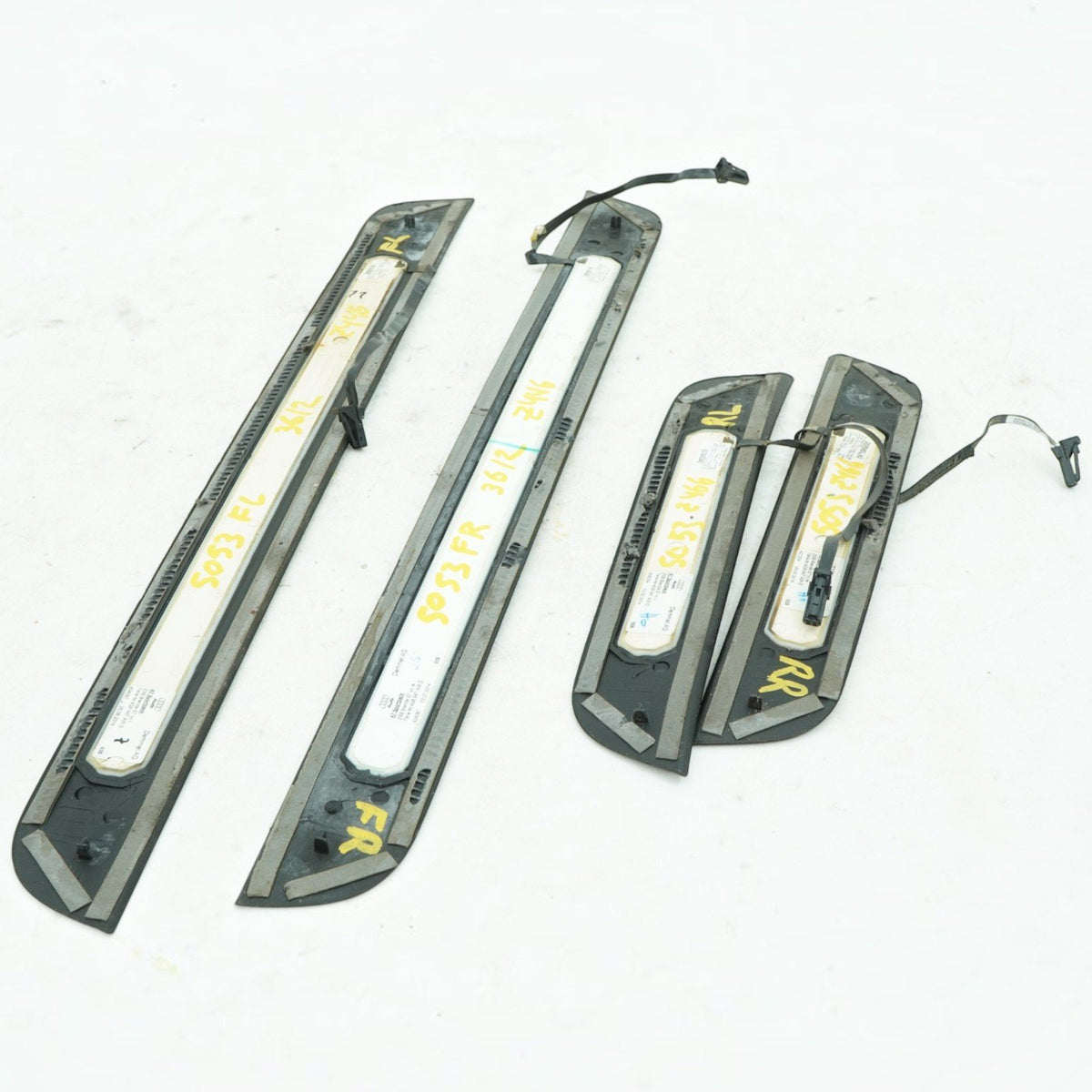 13-17 Audi S7 4G Door sill scuff Plate Trim Cover Front Rear set 4G8947405D OEM