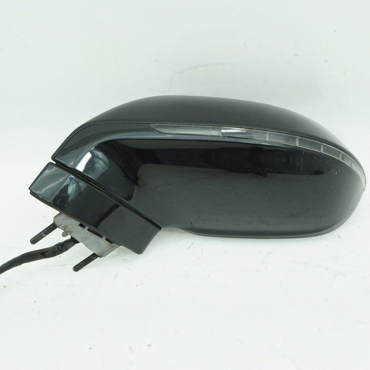 13-17 Audi S7 Left Door Mirror Blind Spot Power Folding 4G8857409AM Black L8 OEM