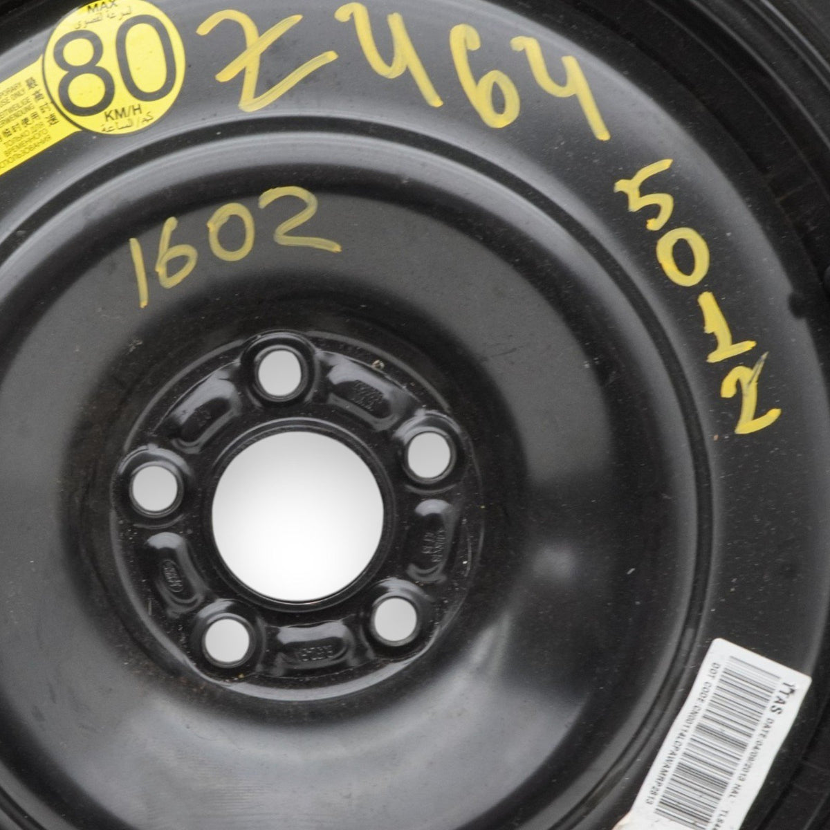 12-19 Land Range Rover Evoque L494 Spare Tire Wheel Rim 18X4J 5LUG 4-1/4 OEM
