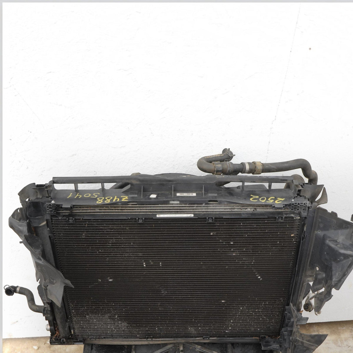 14-20 Mercedes S550 W222 Radiator AC Condenser Fan Shroud Cooling 2225053230 OEM