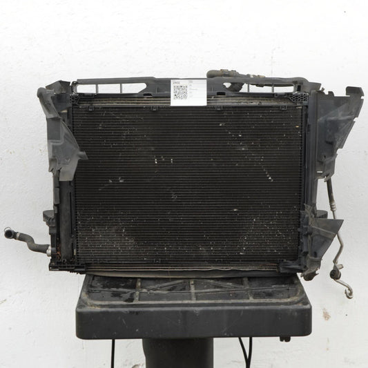 14-20 Mercedes S550 W222 Radiator AC Condenser Fan Shroud Cooling 2225053230 OEM