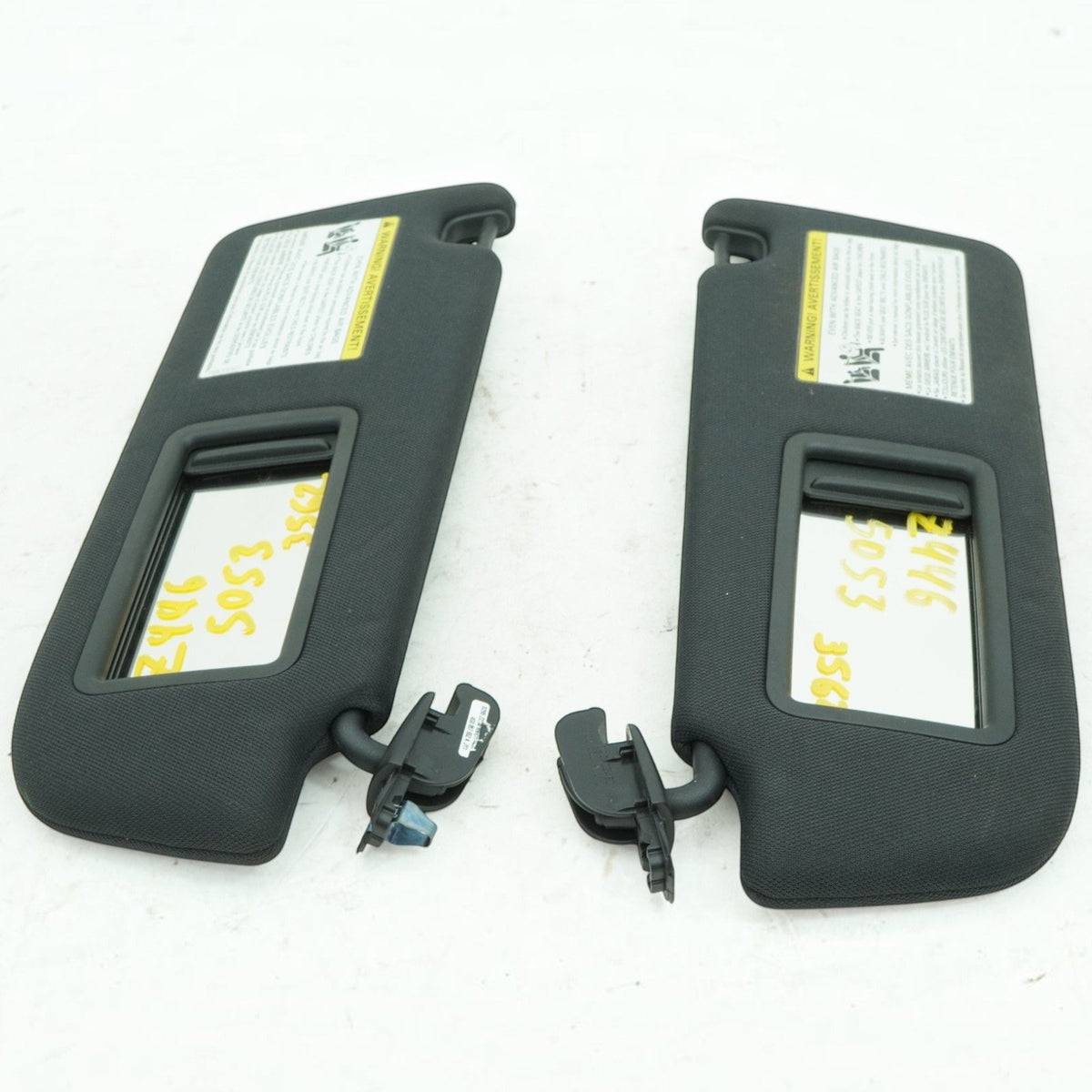 12-18 Audi S7 RS7 A7 Sun Visor Shade W Mirror Left Right Pair 4G0857551DJY1 OEM
