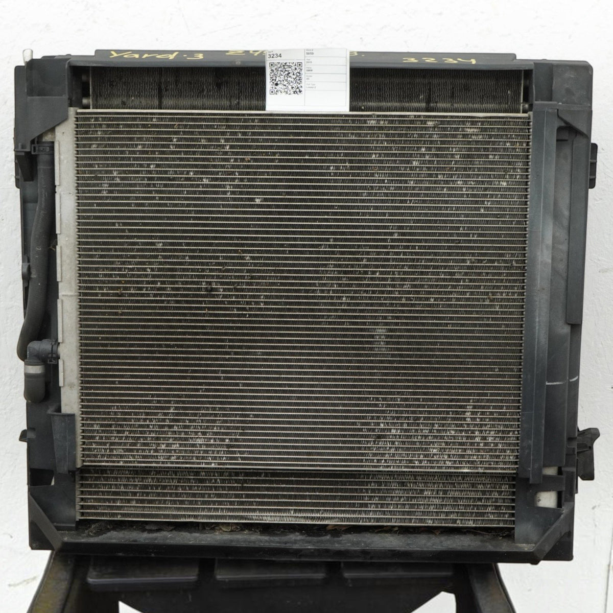 14-18 BMW X5 F15 4.4L Radiator AC Condenser Fan Shroud Cooling 17427634472 OEM