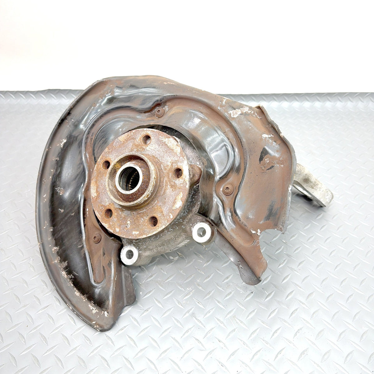 12-18 Audi S7 S6 A6 A7 4G C7 Rear Left Side Knuckle Spindle Hub 8R0505431F OEM