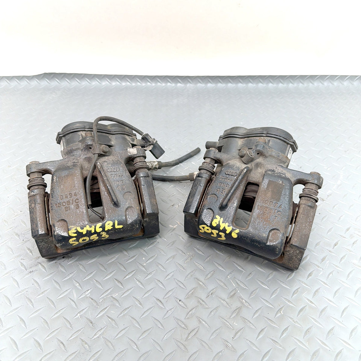 12-18 Audi S7 S6 A6 A7 4G C7 Rear Brake Caliper LH RH EPB Motor 4G0615404C OEM
