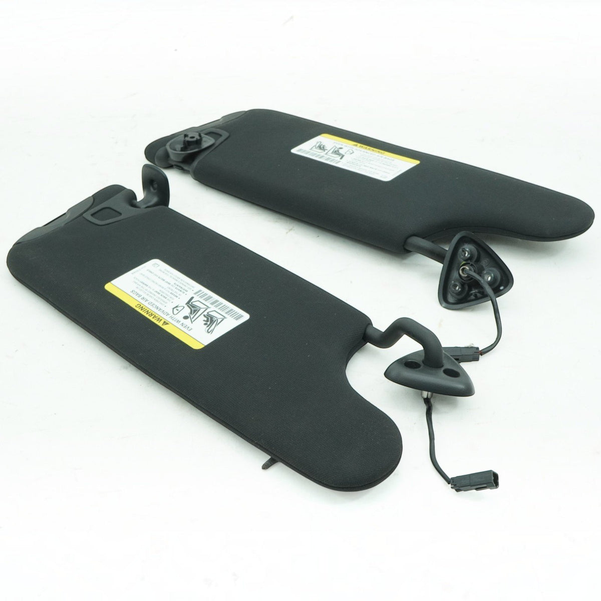 09-16 Dodge Challenger Sun Visor Set Left Right Black Illuminated 1MA01DX9AB OEM