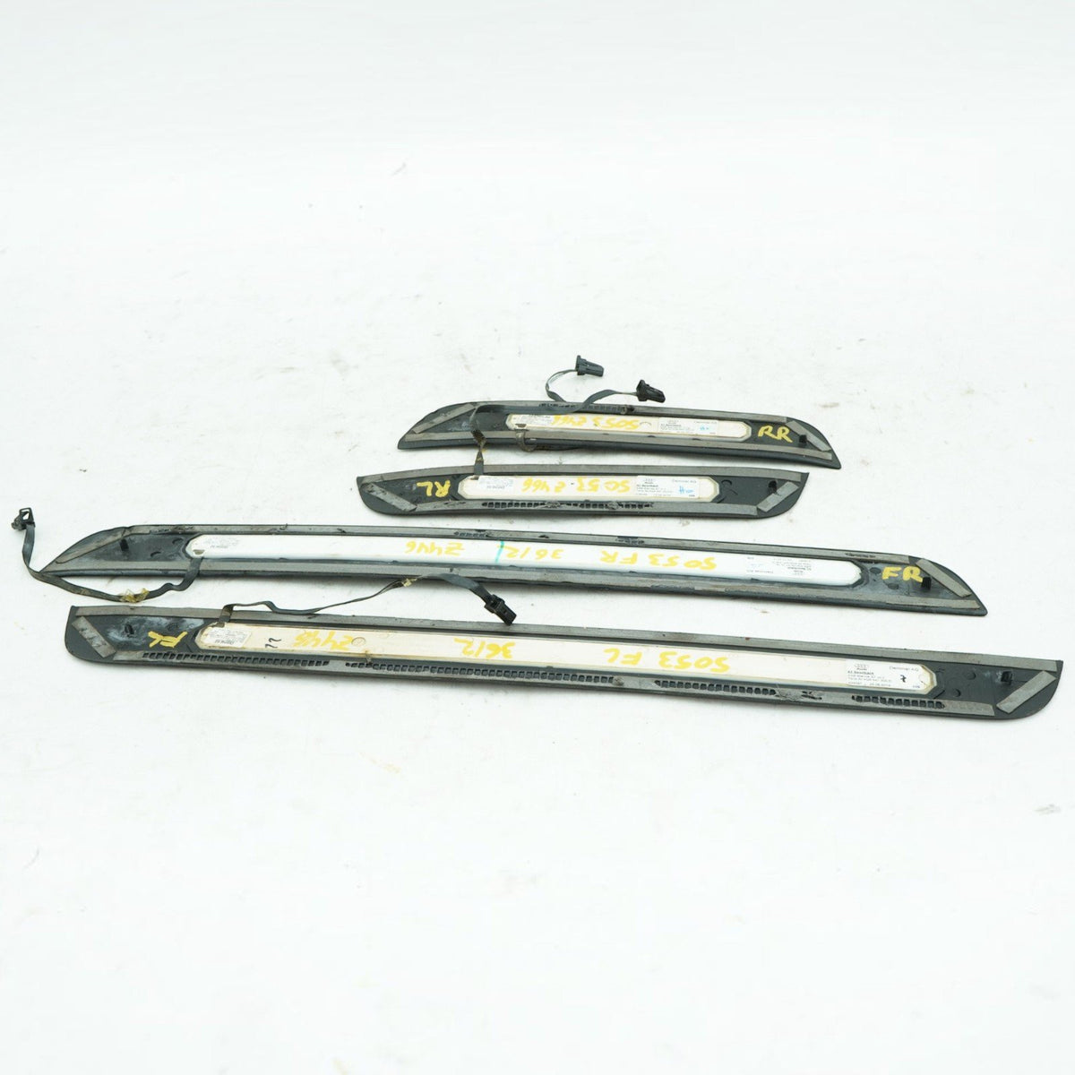 13-17 Audi S7 4G Door sill scuff Plate Trim Cover Front Rear set 4G8947405D OEM
